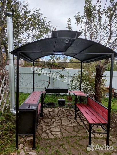 Мангал с крышей