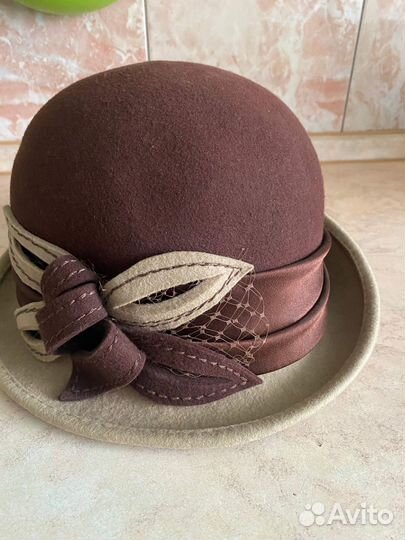 Шляпа фетровая женская 58размер