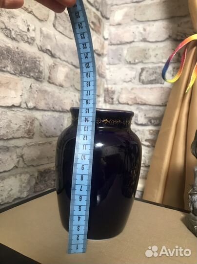 Ваза лфз кобальт для цветов СССР