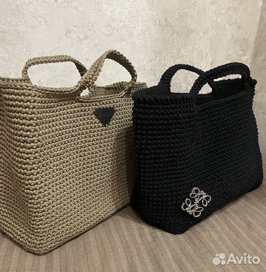 Вязанная сумка женская