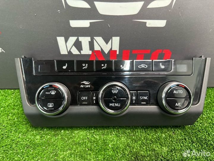 Блок управления климат-контролем Skoda Octavia A7