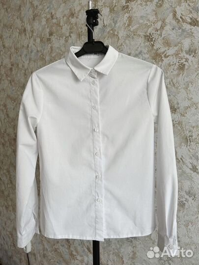 Блузка белая школьная для девочки 36 размер