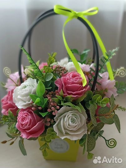 Букет цветы из мыла