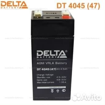 Аккумулятор ибп delta DT 4045 (47) 4V 4.5Ah
