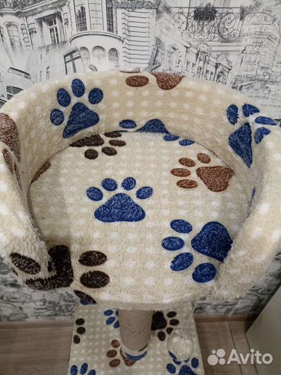 Домик для кошки с когтеточкой, новый