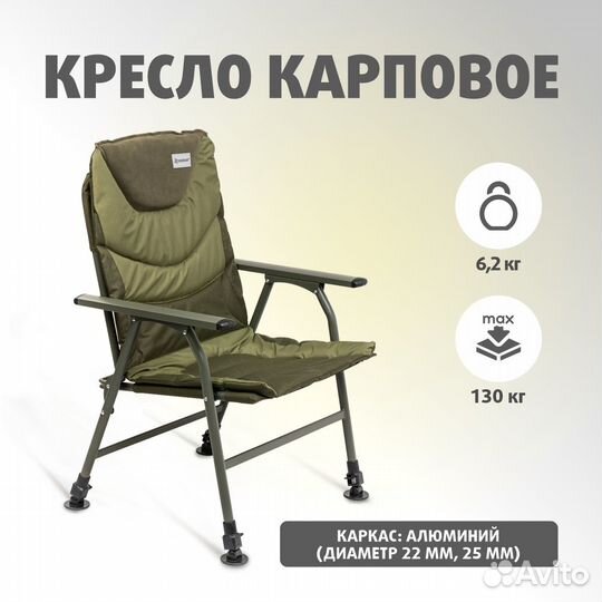 Кресло карповое (N-BD620-10050-6) nisus