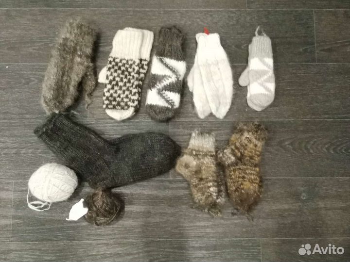 Варежки Носки Пряжа из собачьей шерсти