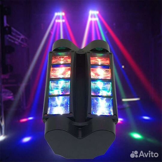 Светомузыка Spider 2шт LED Rgbw 80W Mic DMX Strob