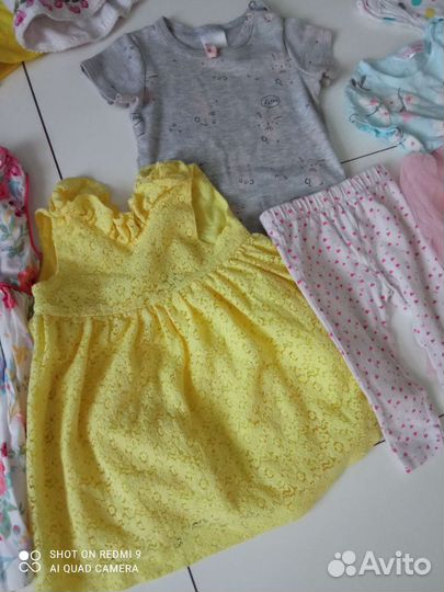 Вещи пакетом на девочку 74