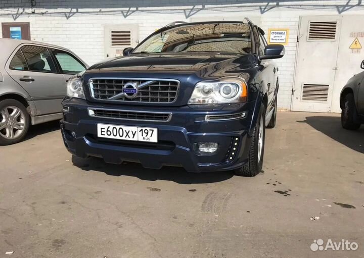Накладка на передний бампер maxton Volvo XC90