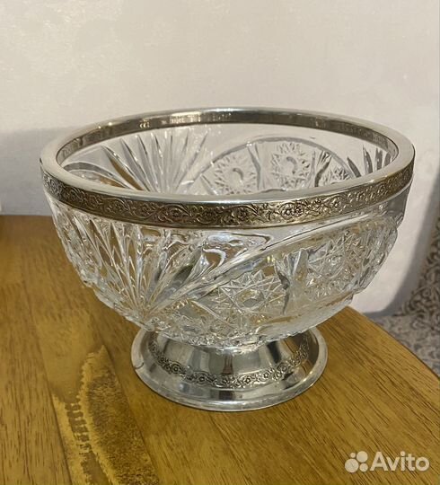 Хрустальная ваза (салатник) СССР