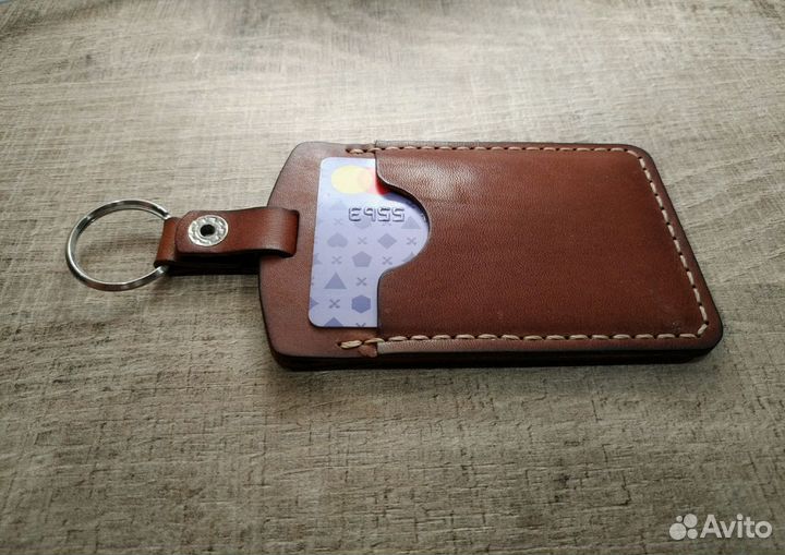 Чехол для пропуска из натуральной кожи