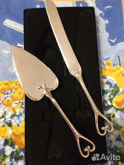 Лопатка и нож для торта