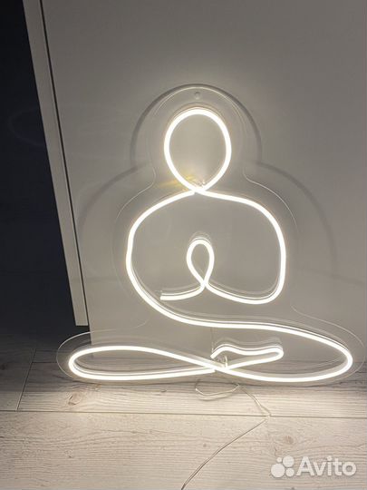 Светильник вывеска светодиодная лента йога