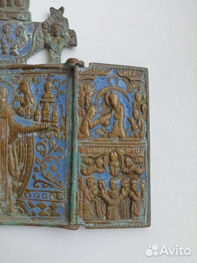 Икона триптих Никола Можайский