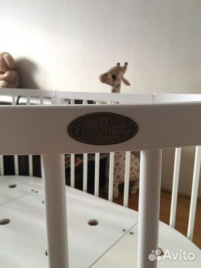 Детская кроватка трансформер круглая Comfort Baby