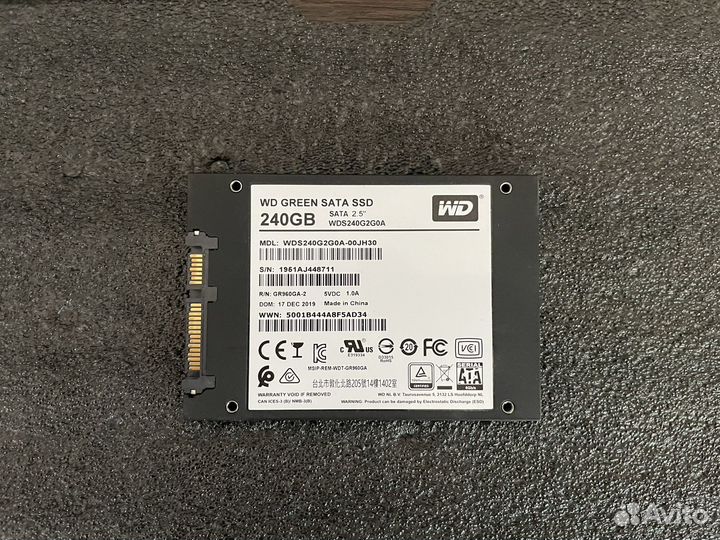 Ssd wd green 240 gb