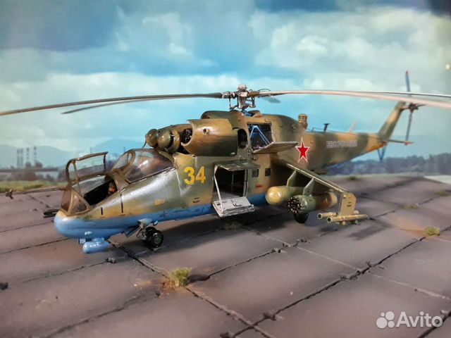 Диорама на 23 февраля вертолет ми 24