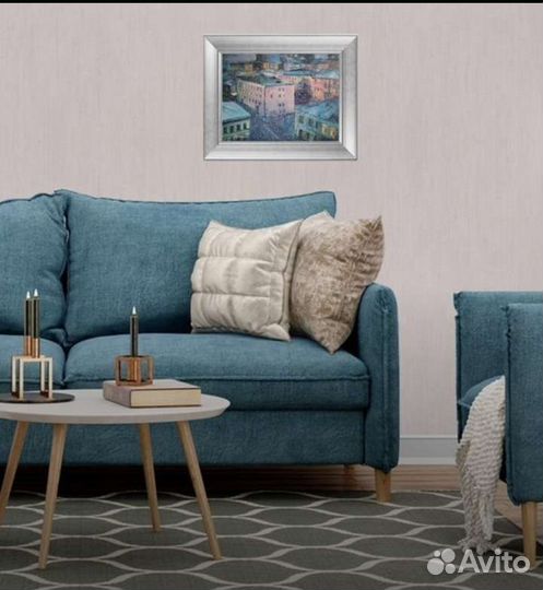 Картина маслом, городской пейзаж