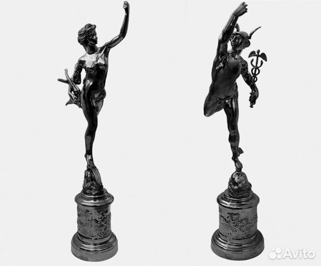 Каслинское литье скульптура Фортуна и Меркурий