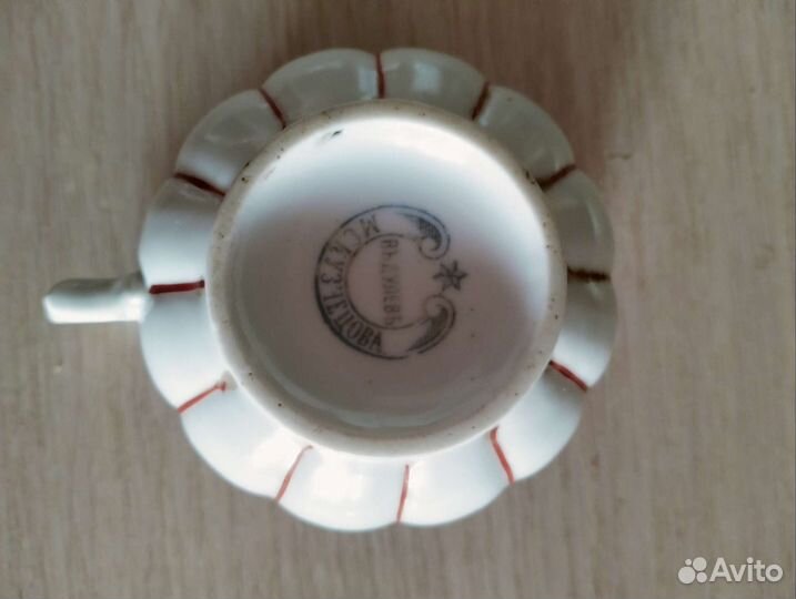 Чашка с блюдцем,производство Кузнецова М.С