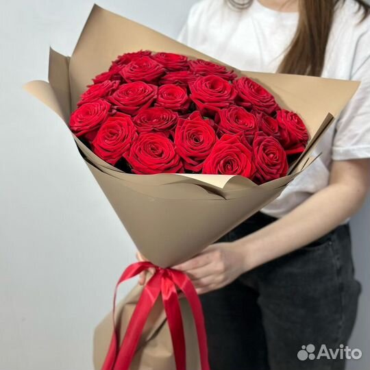 Красные розы букет цветов