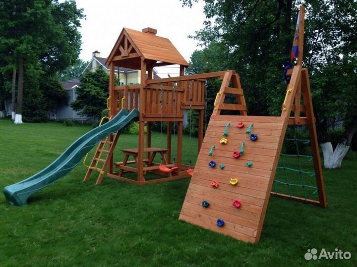 Деревянная игровая площадка Победа