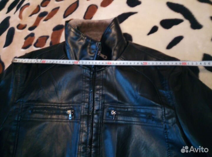 Кожаная куртка мужская зимняя