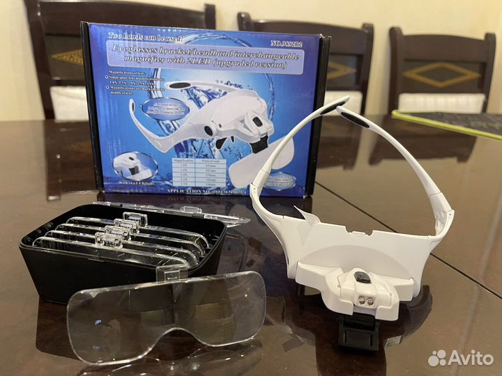 Очки лупа с подсветкой