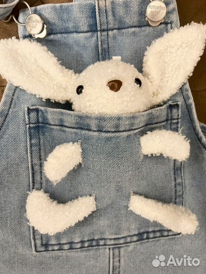 Джинсовый сарафан для девочки 98