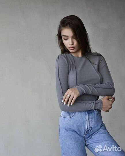 Обтягивающая кофта женская лонгслив 4 цвета