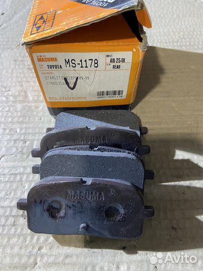 Колодкизад Т.Corolla I/Starlet/Tercel/Corsa/Paseo