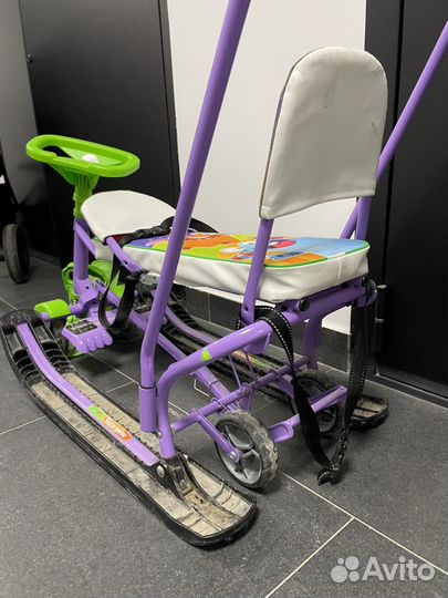 Снегокат для двоих детский