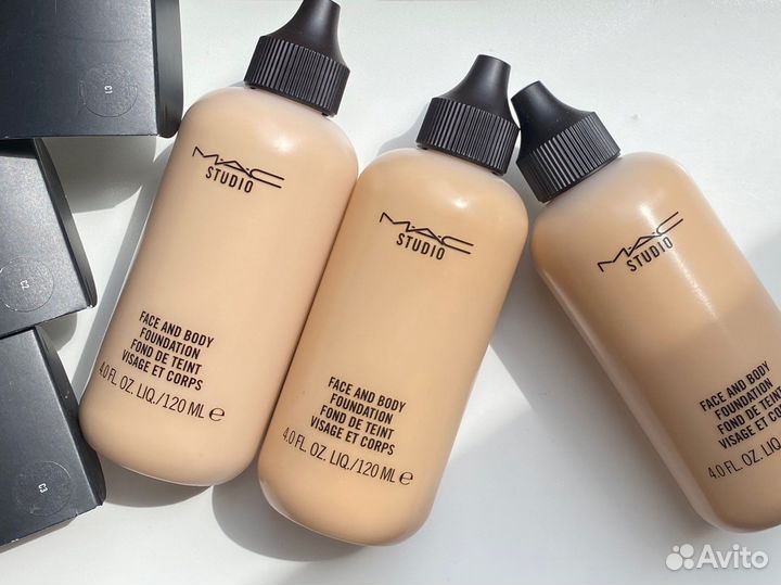 Mac studio face and body тональный флюид 120мл