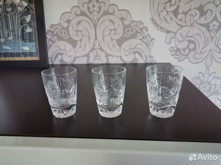 Рюмки стопки хрусталь СССР 24 шт. Новые