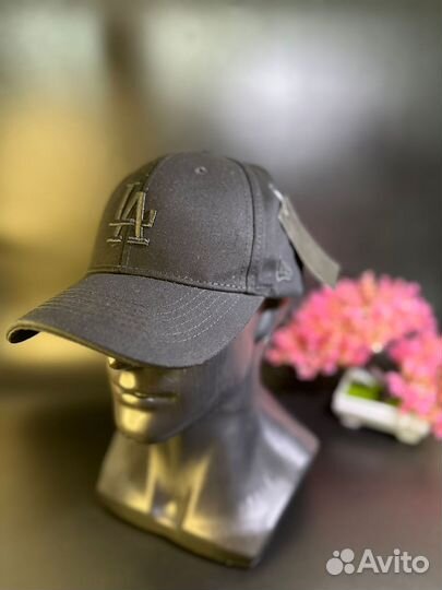 Кепка бейсболка Los Angeles чёрная с чёрным лого