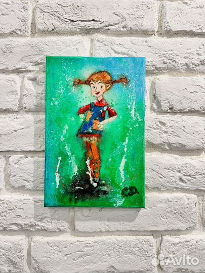 Картина маслом: Пеппи Длинный Чулок