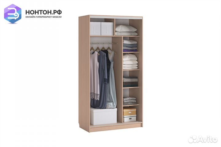 Шкаф-купе Рио 4-600 бабочки дуб млечный