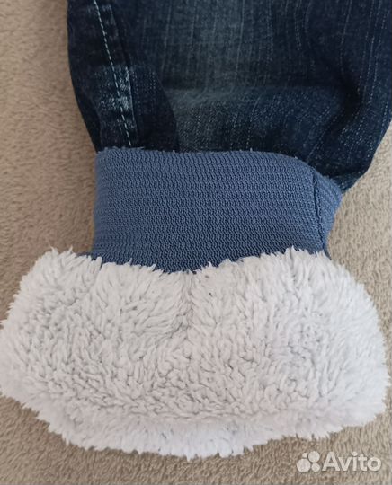 Джинсы детские теплые