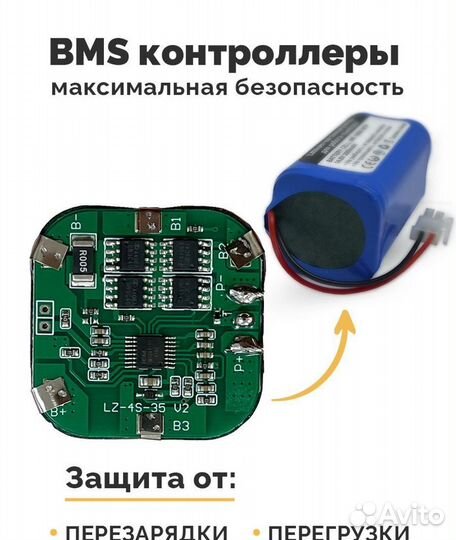 Аккумулятор для пылесоса Bist Tornado 14.8V 2600mA