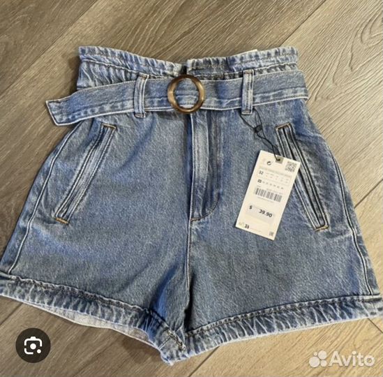 Джинсовые шорты Zara новые