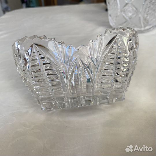 Хрустальный салатник, конфетницы СССР