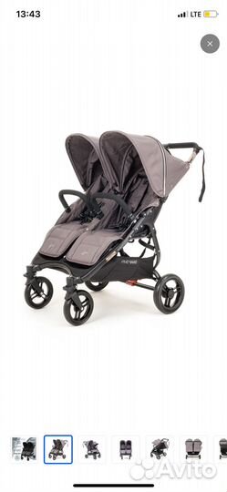 Коляска для двойни valco baby snap duo