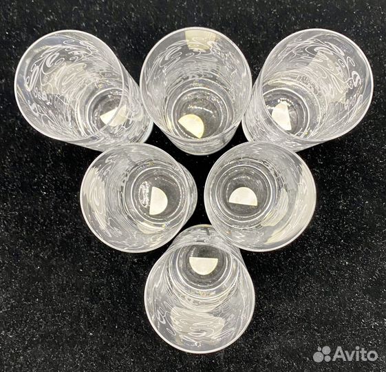 Набор стеклянных стаканов 6 шт. Словакия