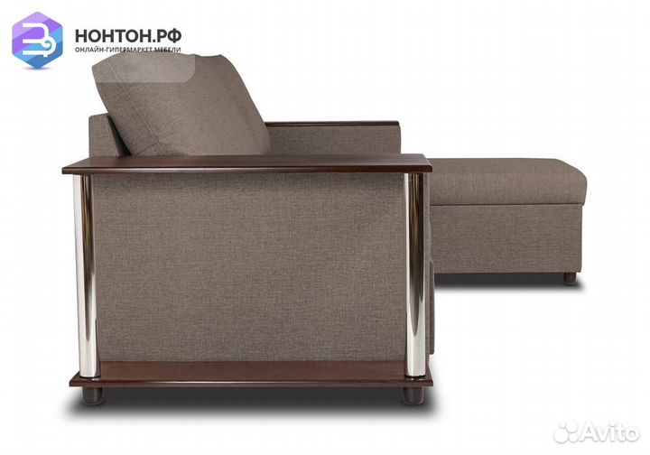 Диван угловой дельфин Форест бежевый