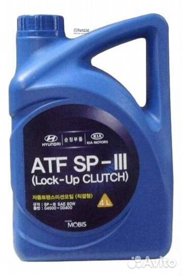 Жидкость гидравлическая (4L) KR (полусинт.)\Mobis ATF SP-III 0450000400