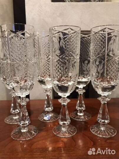 Хрустальные фужеры времен СССР