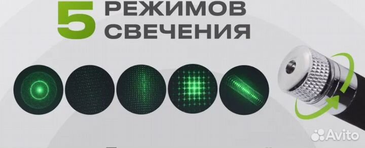 Лазерная указка разные светоформы