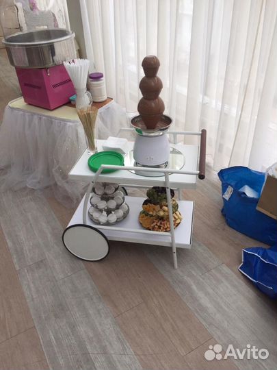 Шоколадный фонтан. Фруктовое оформление