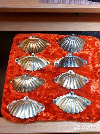 Ручки ракушки мебельные ручки СССР винтаж